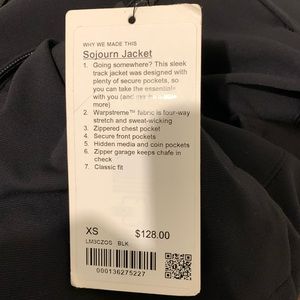 Lululemon - Sojourn Jacket XS - New With Tags -